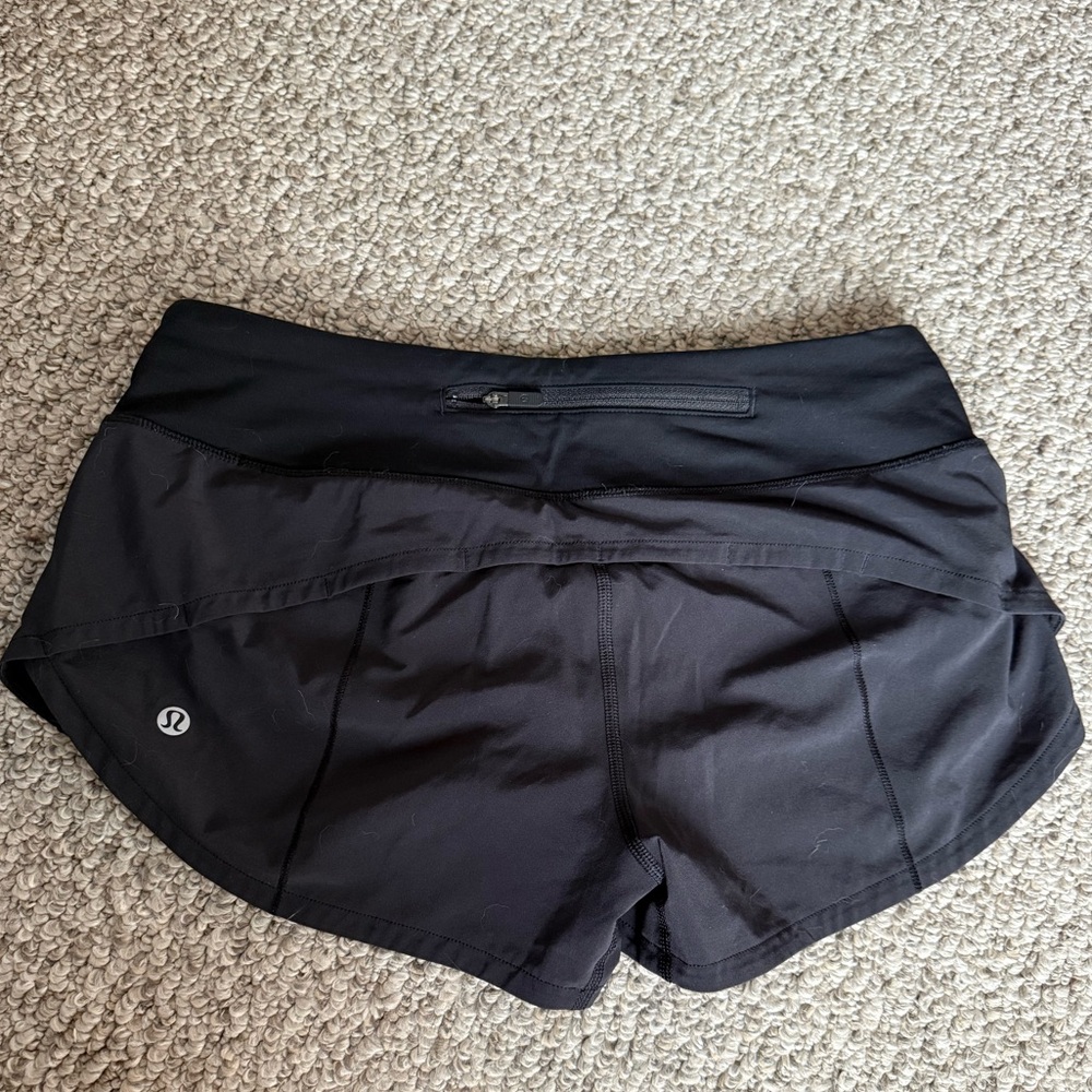 Lululemon Athletica Black Athletic Shorts Lightweight Performance